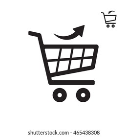 Cart  icon.Flat design.