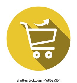  Cart  icon.Flat design.