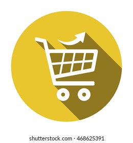  Cart  icon.Flat design.