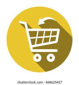  Cart  icon.Flat design.