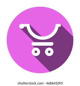  Cart  icon.Flat design.