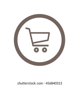  Cart  icon.Flat design.  Vector illustration.