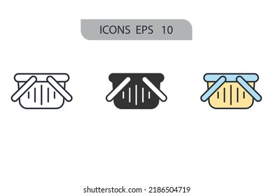 cart icons  symbol vector elements for infographic web