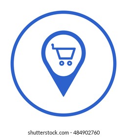  Cart  icon,vector.  Flat design.