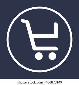  Cart  icon,vector.  Flat design.