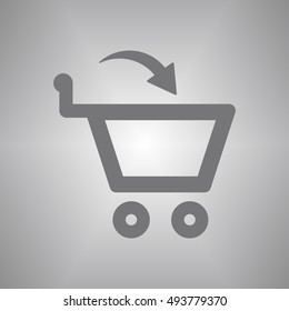    Cart  icon,vector. Flat design.