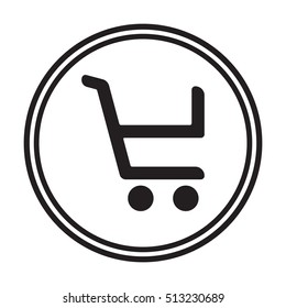  Cart  icon,vector.  Flat design.