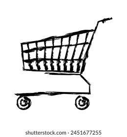 Cart Ink Brush Stroke Vector