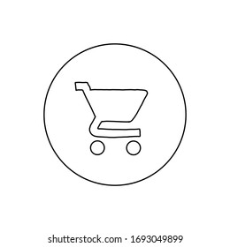 Cart - Ink Vector Sketch Icon