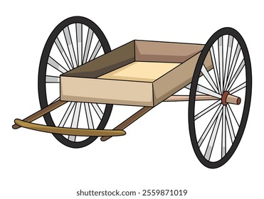Cart isolated on white background