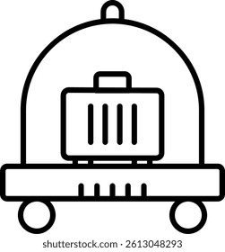 Cart Line Vector Icon Design