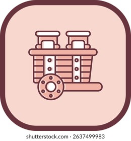 Cart Line vector Icon Design