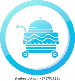 Línea de Carrito Vector Icon Design