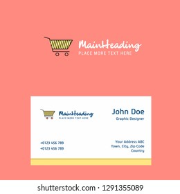 Cart  logo Design with business card template. Elegant corporate identity. - Vector