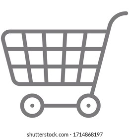 cart market icon vector illustration flat