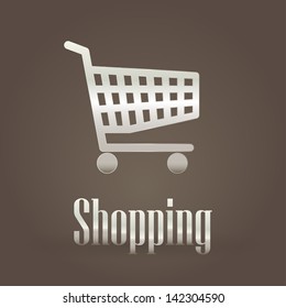 Cart metallic symbol