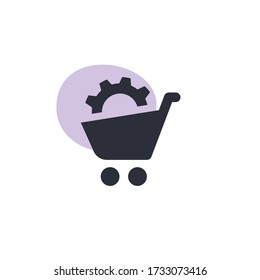 Cart Options - Modern Icon (Pictogram)