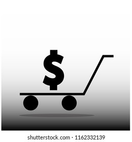 cart purchase is shopping vector