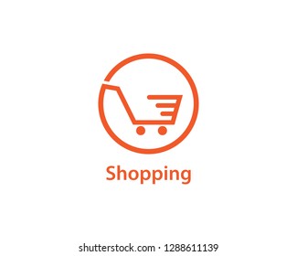 cart shop icon vector template