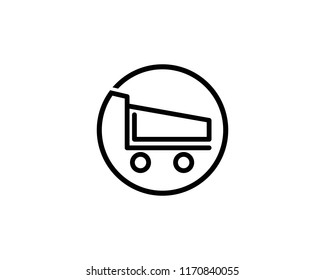 cart shop logo icon template