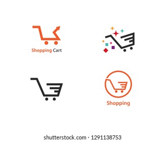 cart shop logo icon template