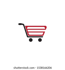 cart shop logo icon template