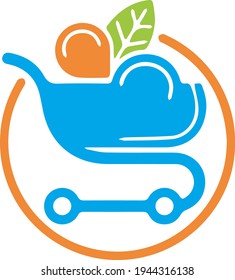 cart shop logo icon vector template,icon logo,eCommerce logo