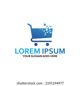 icono del logotipo de tienda de coches con diseño vectorial