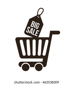 cart shopping commerce isolated icon vector illustration graphic