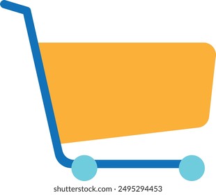 Cart Shopping Ecommerce Icon Vector Flat Illustration