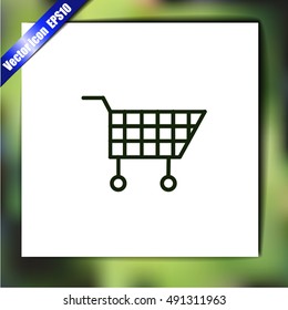 Cart for shopping icon