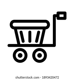 cart shopping icon or logo isolated sign symbol vector illustration - high quality black style vector icons
