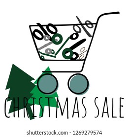Cart shopping icon vector illustration on white background