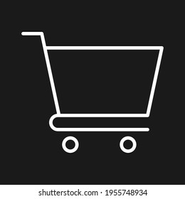 Cart, shopping, shopping cart icon vector image. Can also be used for shopping and ecommerce. Suitable for use on web apps, mobile apps and print media.