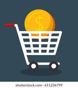 cart shopping isolated icon