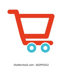 cart shopping isolated icon vector illustration design