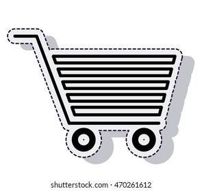 cart shopping isolated icon vector illustration design