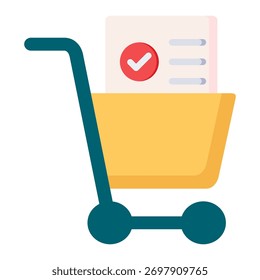 Elemento Ícone Da Lista De Compras Do Carrinho Para Design