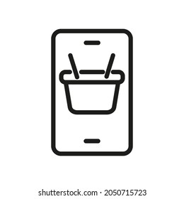 Cart, Shopping, Sales Related Vector Line Icon 