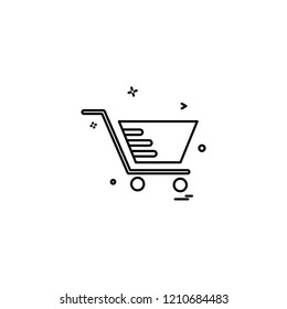 Cart shopping trolley buy icon
