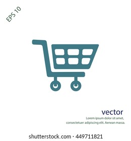 Cart for shopping, vector design element