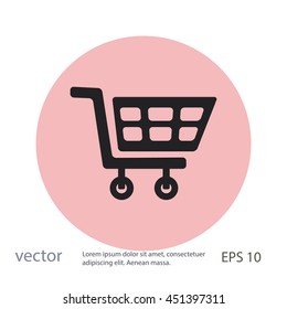 Cart for shopping, vector design element