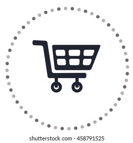 Cart for shopping, vector design element