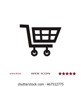 Cart for shopping, vector design element