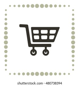 Cart for shopping, vector design element