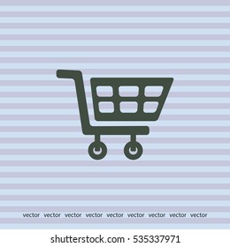 Cart for shopping, vector design element