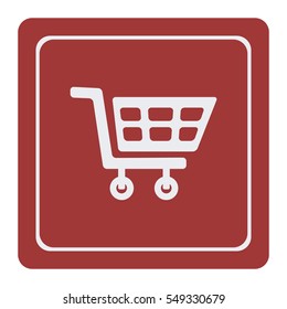 Cart for shopping, vector design element