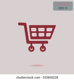 Cart for shopping, vector design element
