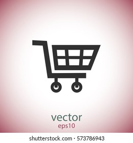 Cart for shopping, vector design element