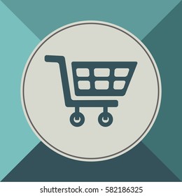Cart for shopping, vector design element